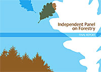 Cover for the final report from the Independent Panel on Forestry (July 2012)