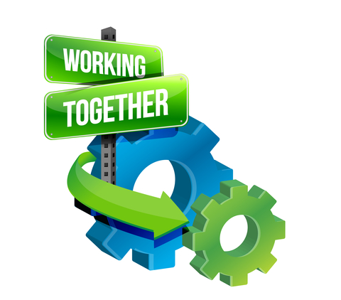 Illustration entitled "Working Together"