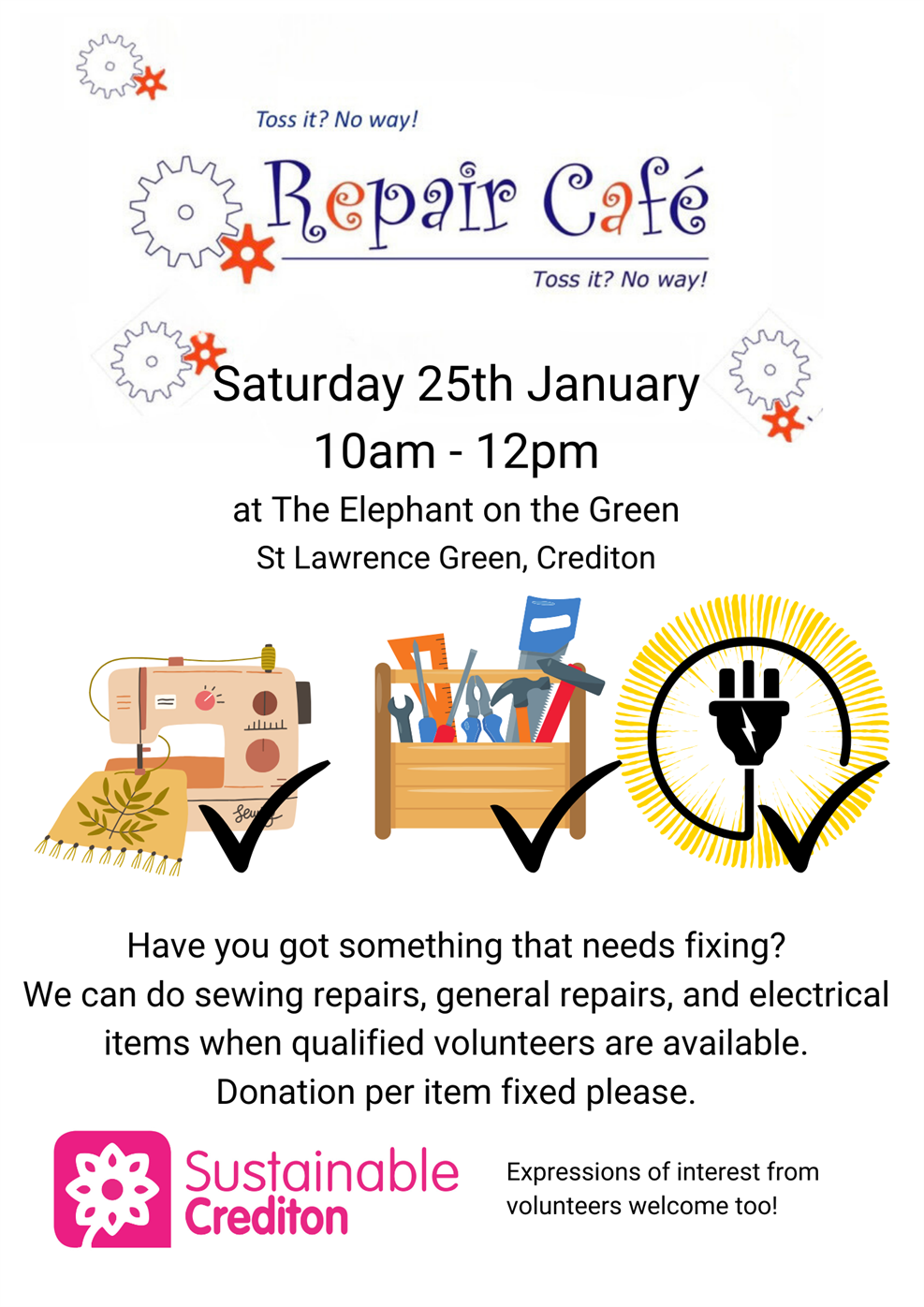 Repair Cafe 25 Jan 2025