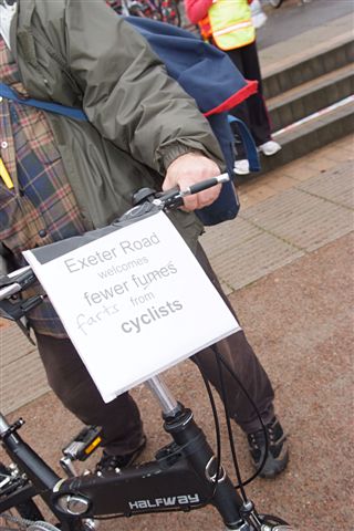 Photograph taken by Kate Bailey at the 350 event in Crediton in 2009