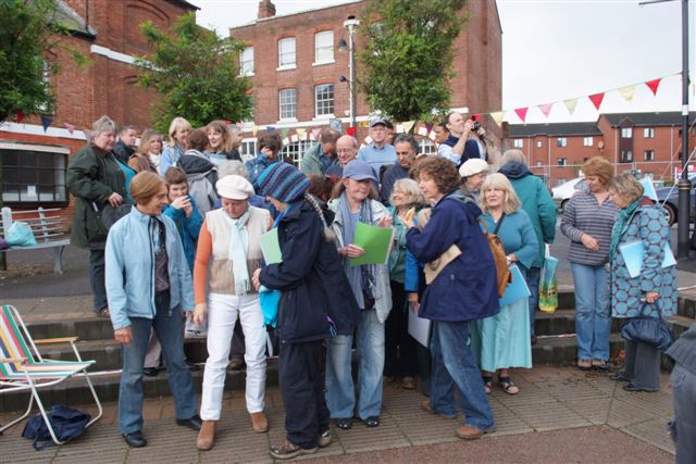 Photograph taken by Kate Bailey at the 350 event in Crediton in 2009