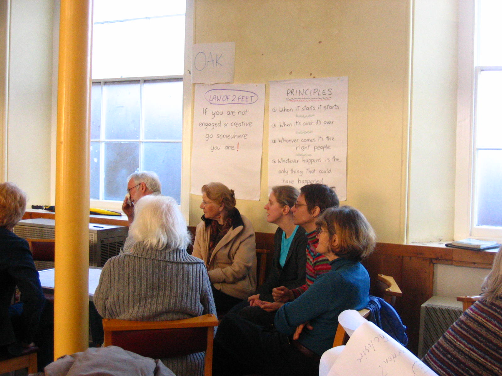 Photograph taken at the Climate Action Group Open Space workshop on 9th February 2008