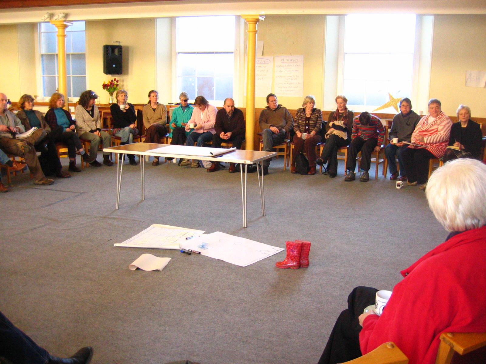 Photograph taken at the Climate Action Group Open Space workshop on 9th February 2008