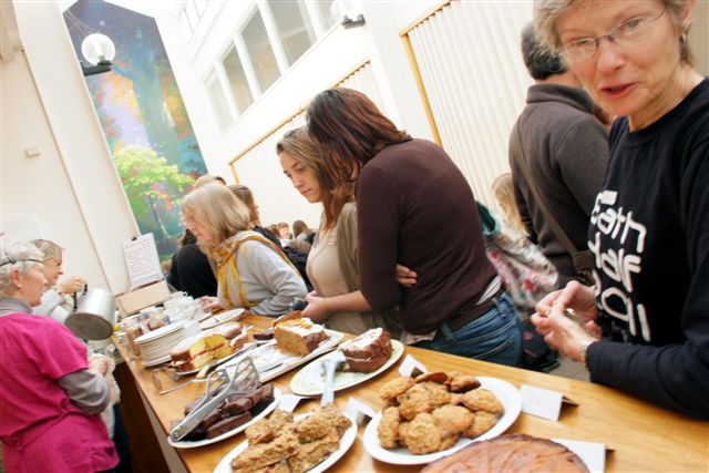 Picture of the cake stall at the 2011 Clothes Swop